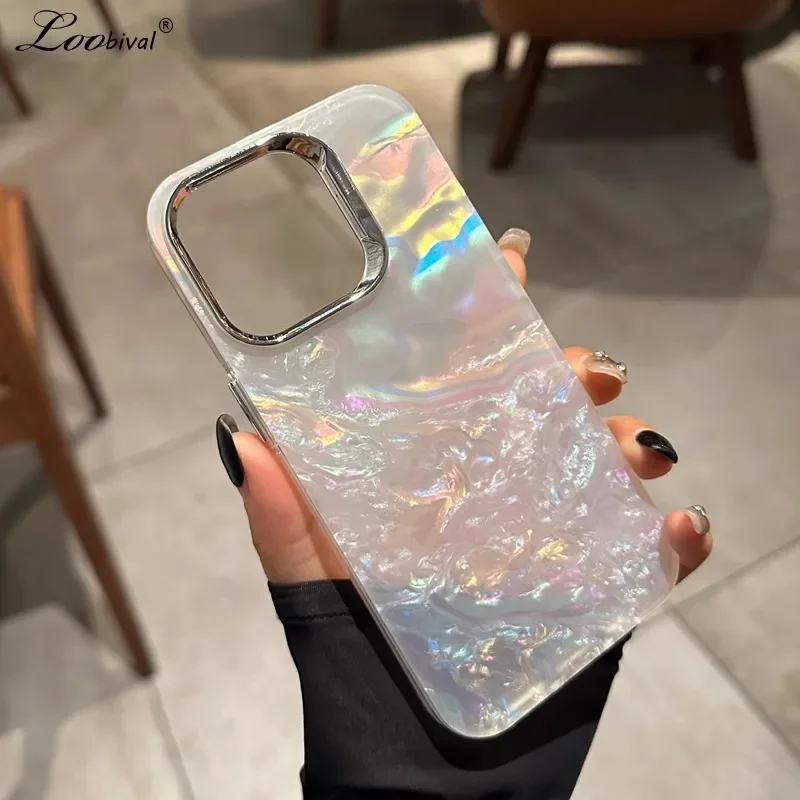 Women'S Fashion Retailers - เคสออโรร่ากลิตเตอร์สำหรับ iPhone 15 14 13 16