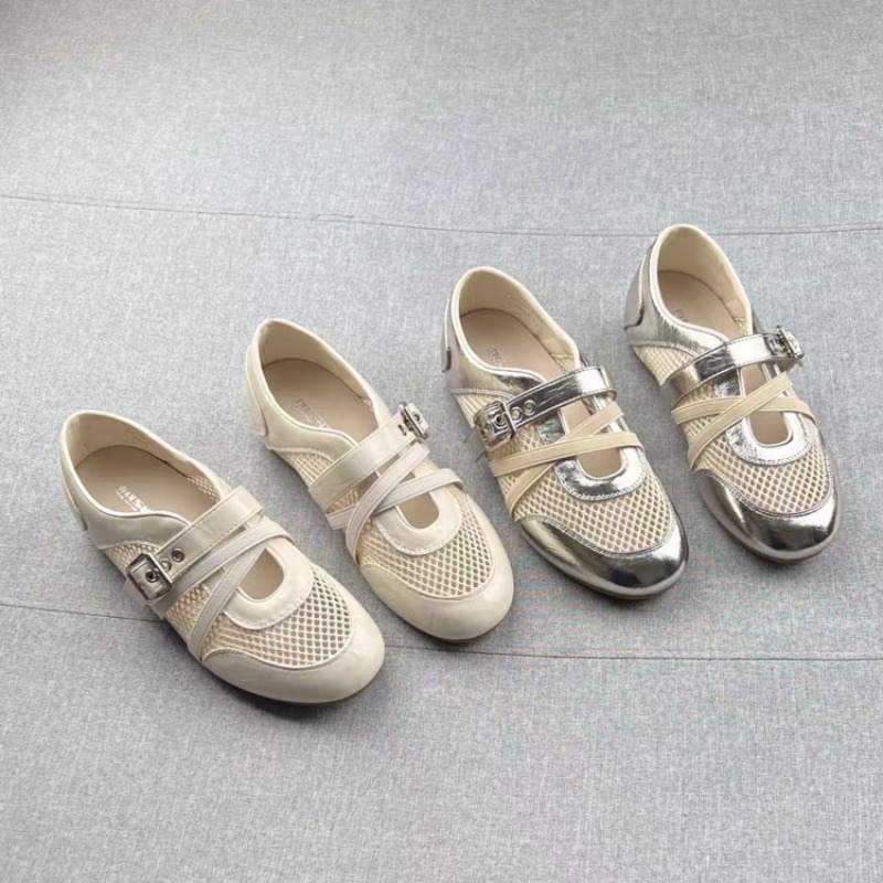 Women'S Fashion Loafers - รองเท้าผ้าใบแบบสานรุ่นใหม่ 2026 สำหรับฤดูใบไม้ผลิและฤดูร้อน พร้อมหัวเข็มขัด กันลื่น สวมใส่สบาย