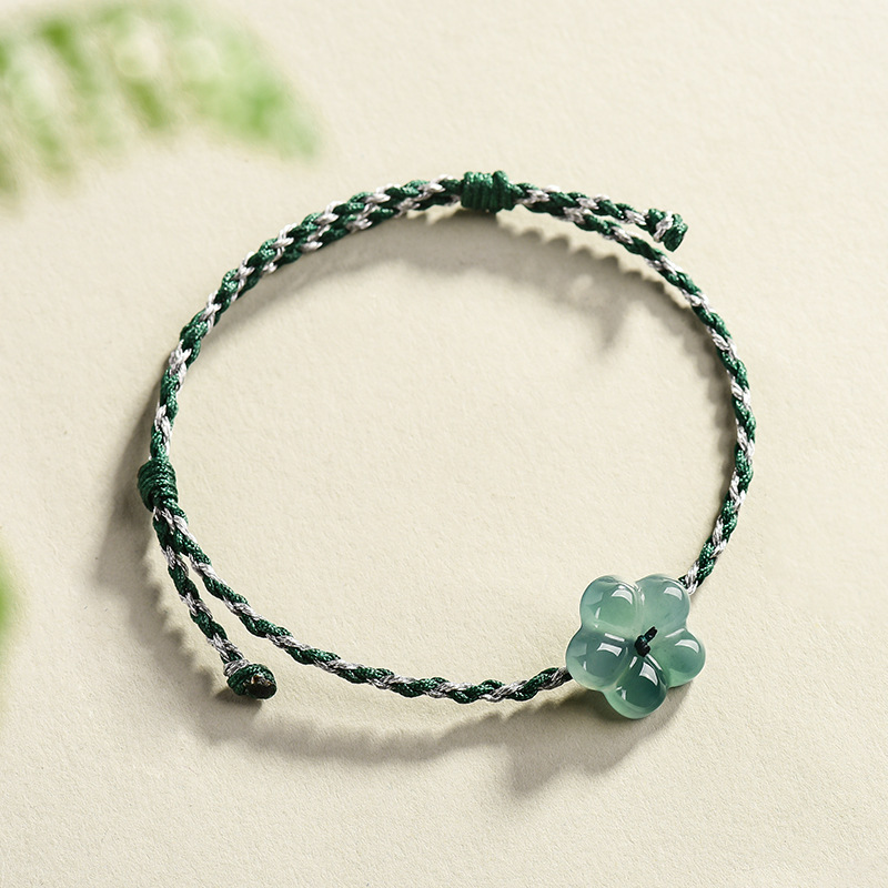 Women'S Fashion Gifts - หยกพม่าสร้อยข้อมือหยกธรรมชาติเสน่ห์ของเครื่องประดับแฟชั่นของขวัญวินเทจสำหรับผู้หญิงเครื่องรางกำไลข้อมือหรูหรา