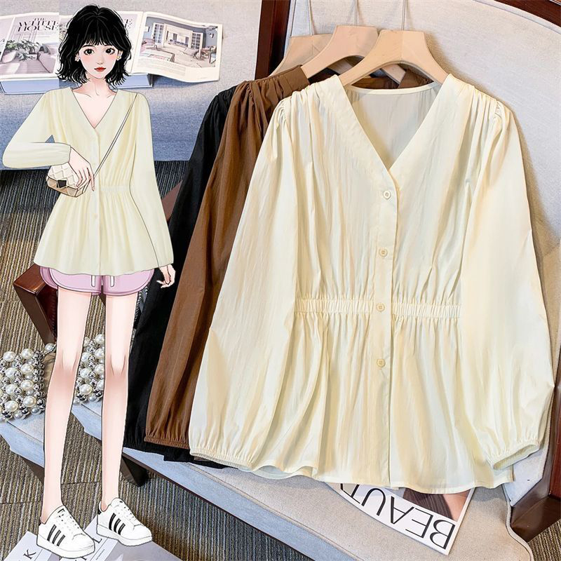 เสื้อเชิ้ตและเสื้อเบลาส์สำหรับ - Puff Sleeve Blouse บทวิจารณ์และราคา