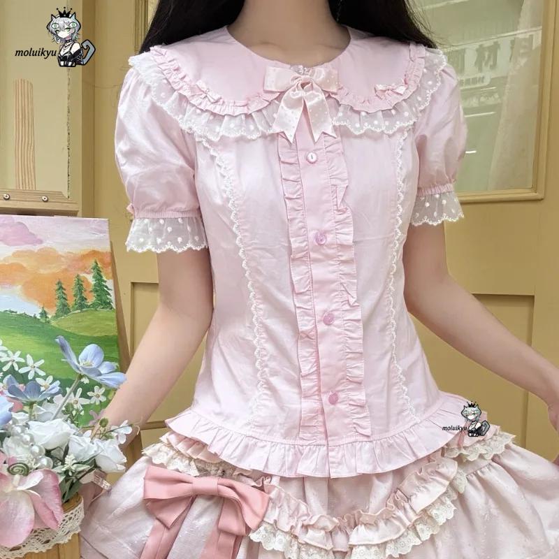 เสื้อเบลาส์น่ารักสไตล์ญี่ปุ่น  - Puff Sleeve Blouse บทวิจารณ์และราคา