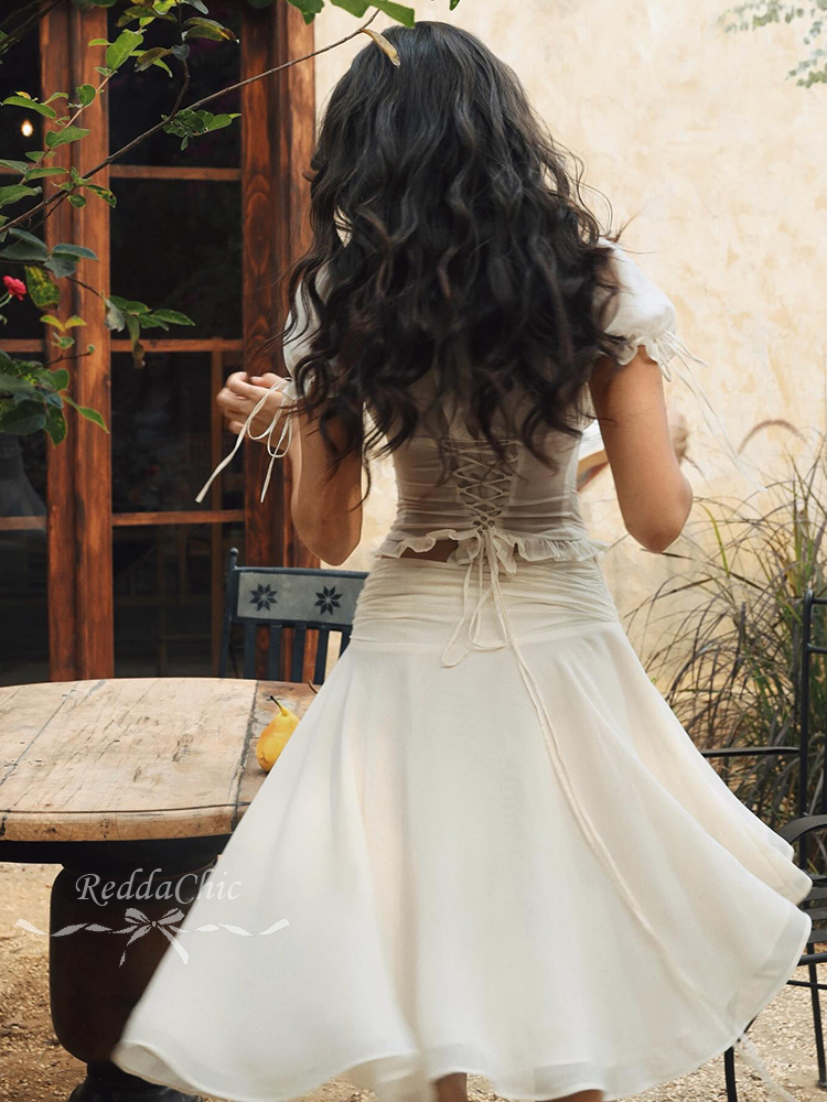 REDDACHiC ชุดเซ็ตเสื้อครอปแขนพ - Puff Sleeve Blouse บทวิจารณ์และราคา