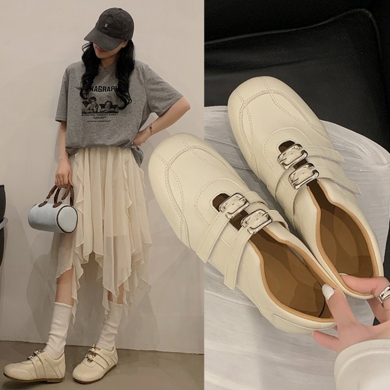 รองเท้าแฟชั่นผู้หญิง หัวกลม สา - Women'S Fashion Loafers บทวิจารณ์และราคา