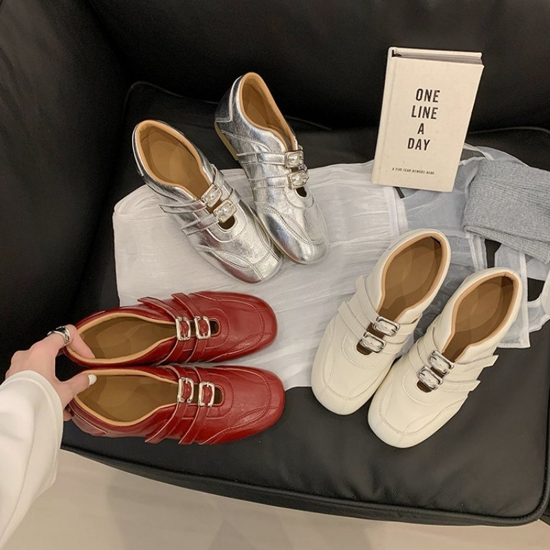 รองเท้าแฟชั่นผู้หญิง หัวกลม สา - Women'S Fashion Loafers บทวิจารณ์และราคา