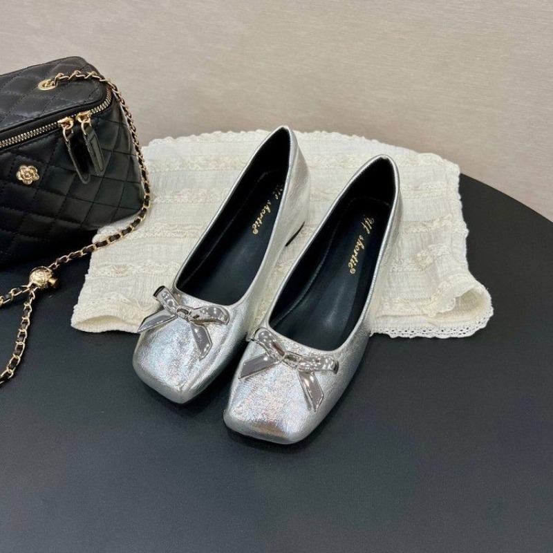 รองเท้าส้นเตี้ยทรงโบว์สไตล์อาร - Women'S Fashion Loafers บทวิจารณ์และราคา