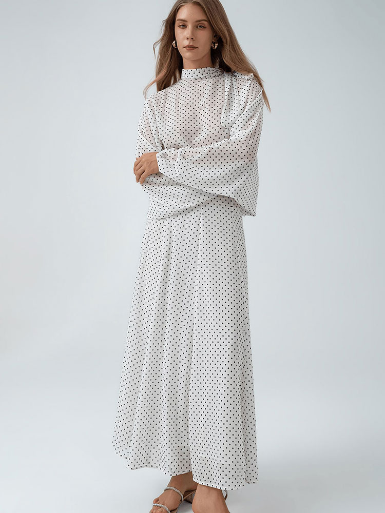 ชุดเซ็ต 2 ชิ้น เสื้อแขนพองลายจ - Puff Sleeve Blouse บทวิจารณ์และราคา