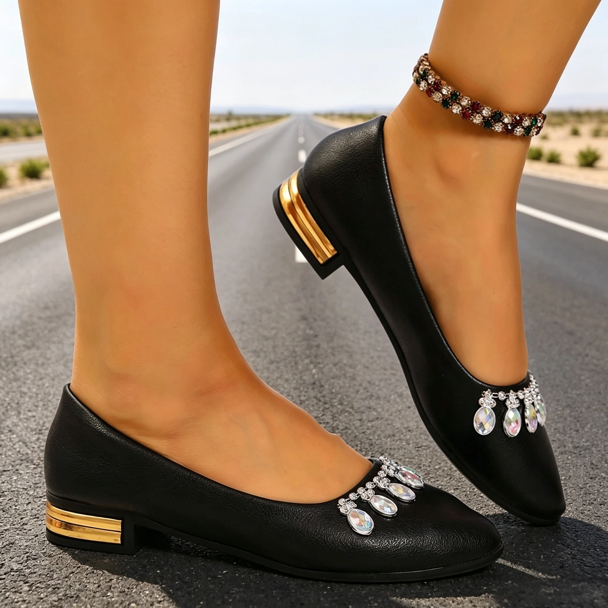 รองเท้าส้นแบนสำหรับผู้หญิง หัว - Women'S Fashion Loafers บทวิจารณ์และราคา