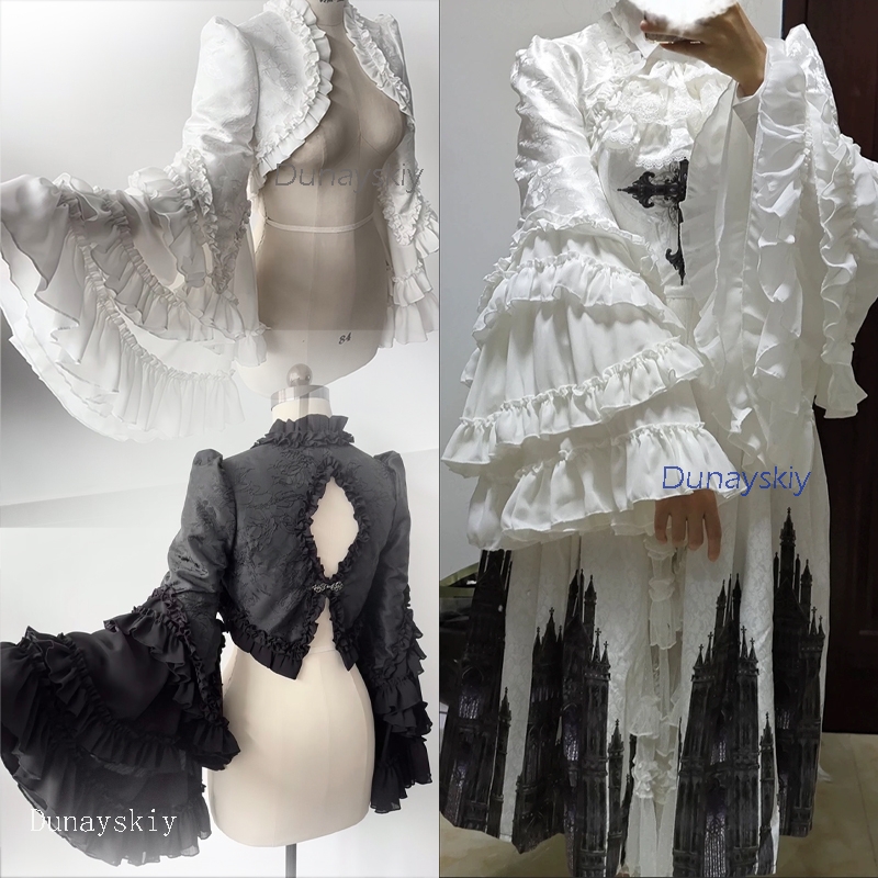 ชุดปาร์ตี้สไตล์โกธิค แวมไพร์ โ - Puff Sleeve Blouse บทวิจารณ์และราคา
