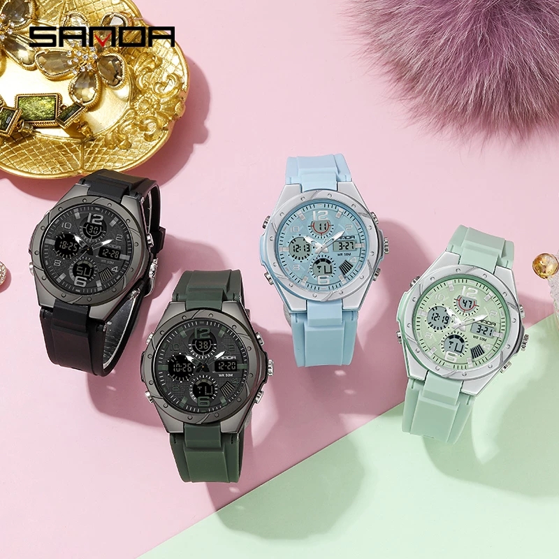 นาฬิกาข้อมือ SANDA สีชมพูสำหรั - Women Fashion Week 2026 บทวิจารณ์และราคา