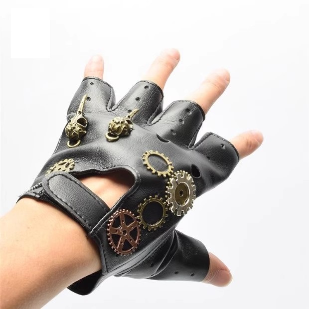 Steampunk PU หนัง Fingerless เ - Women Fashion Gloves บทวิจารณ์และราคา