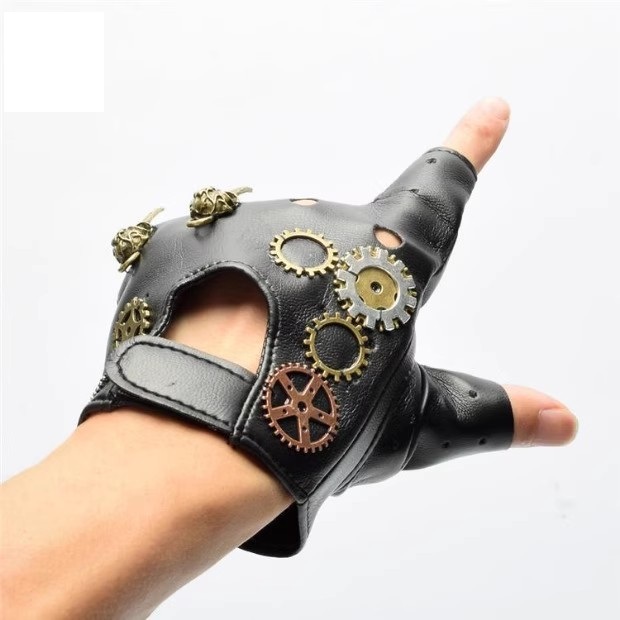 Steampunk PU หนัง Fingerless เ - Women Fashion Gloves บทวิจารณ์และราคา