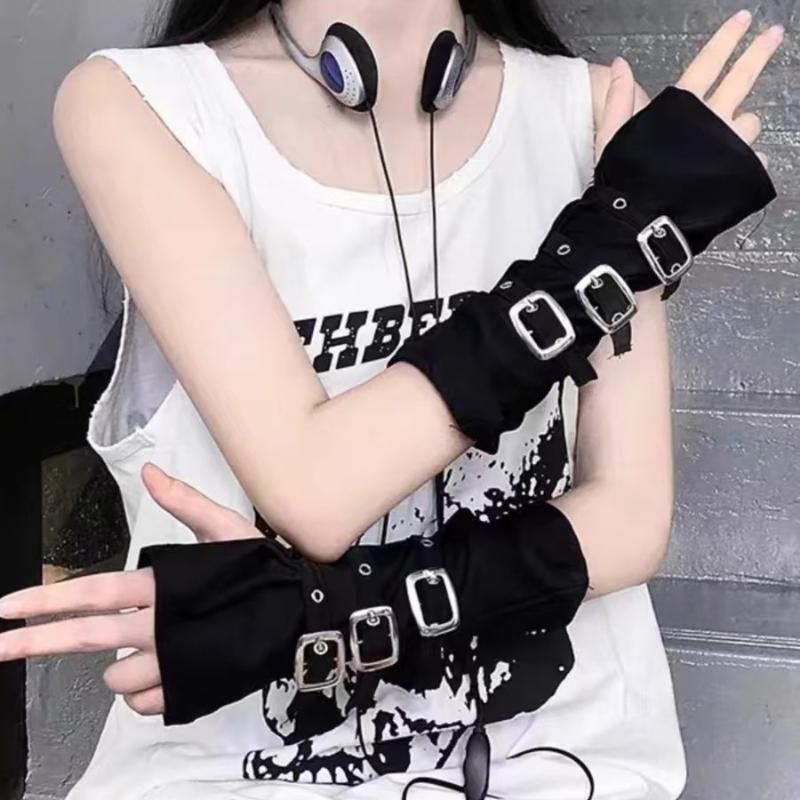 ถุงมือแฟชั่นสไตล์โกธิคพังก์ Y2 - Women Fashion Gloves บทวิจารณ์และราคา