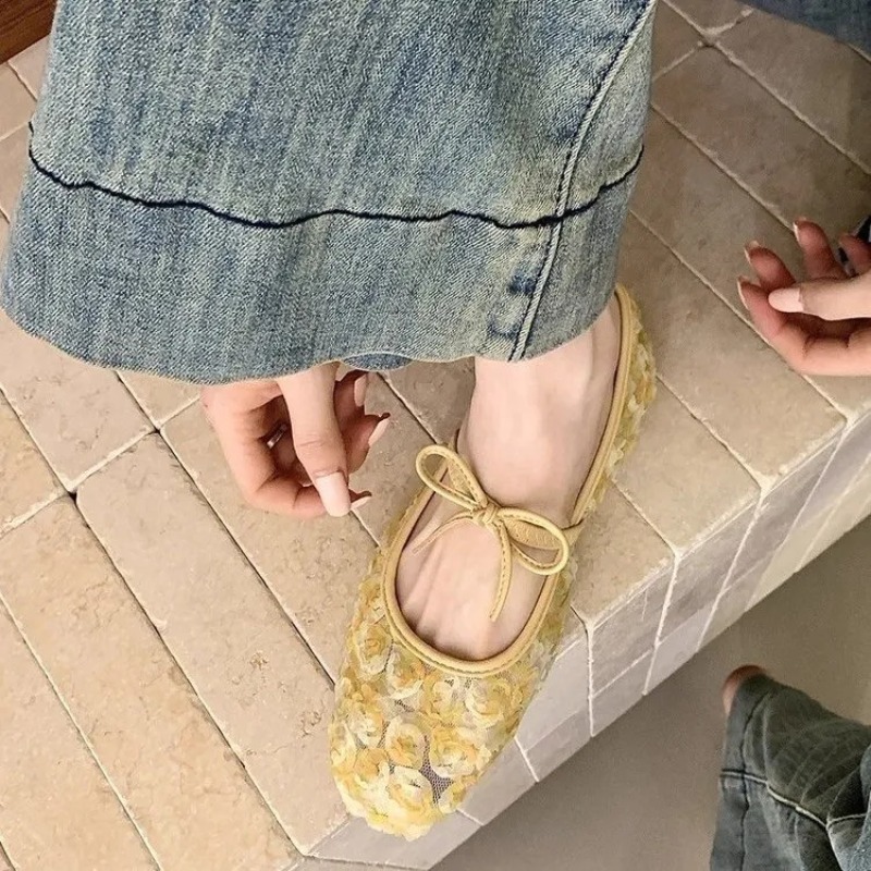 รองเท้าแมรี่เจนตาข่ายลายกุหลาบ - Women'S Fashion Loafers บทวิจารณ์และราคา