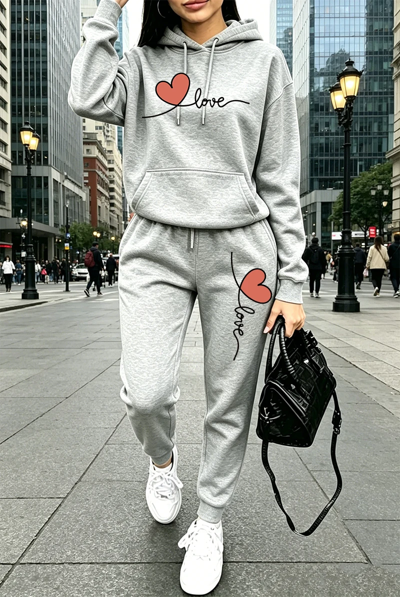 ชุดวอร์มผู้หญิงลายพิมพ์ลำลอง แ - Women'S Fashion Hoodie บทวิจารณ์และราคา