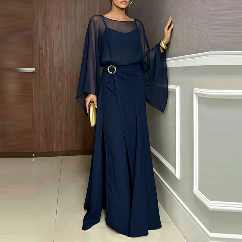 จั๊มสูทคอโอแบบหรูหรา คลุมทับด้ - Women'S Fashion Vintage Off Shoulder Long Sleeve Jumpsuit บทวิจารณ์และราคา