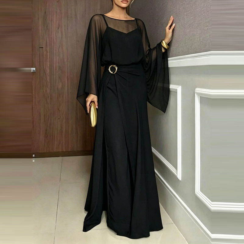 จั๊มสูทคอโอแบบหรูหรา คลุมทับด้ - Women'S Fashion Vintage Off Shoulder Long Sleeve Jumpsuit บทวิจารณ์และราคา