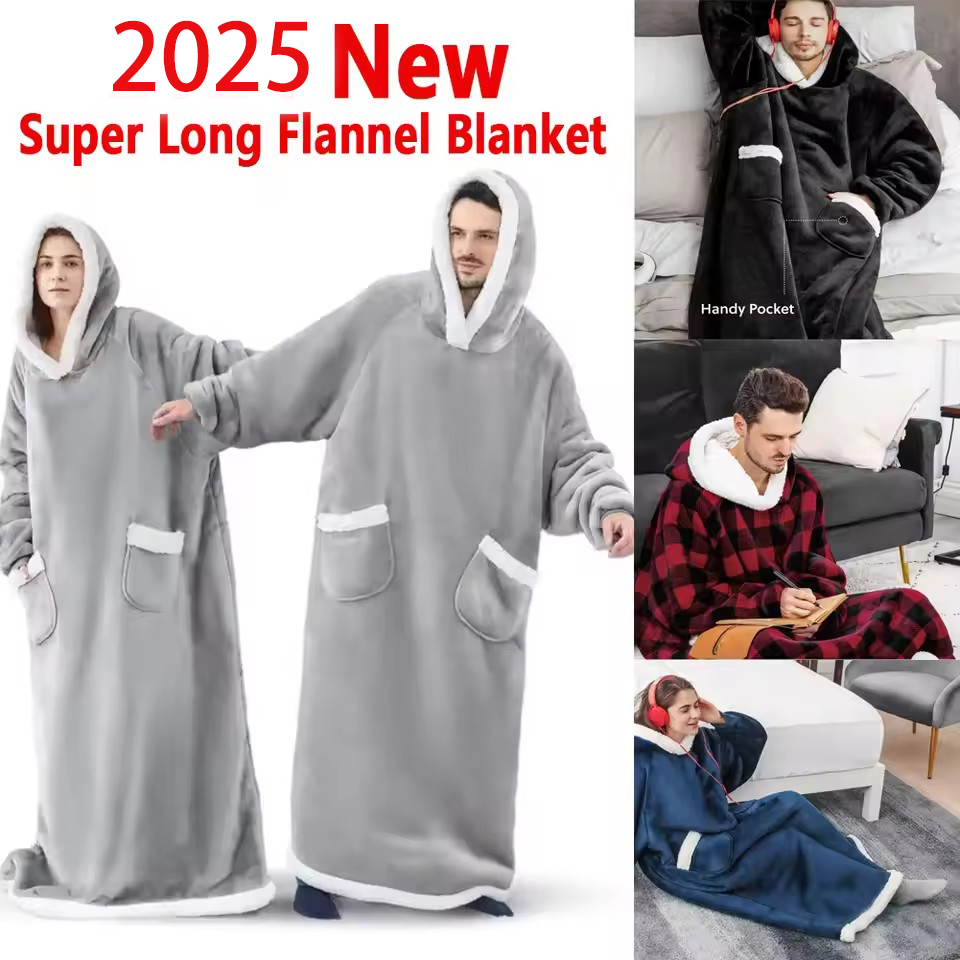 150 ซม.ยาว Flannel ผ้าห่มเย็น  - Women'S Fashion Hoodie บทวิจารณ์และราคา