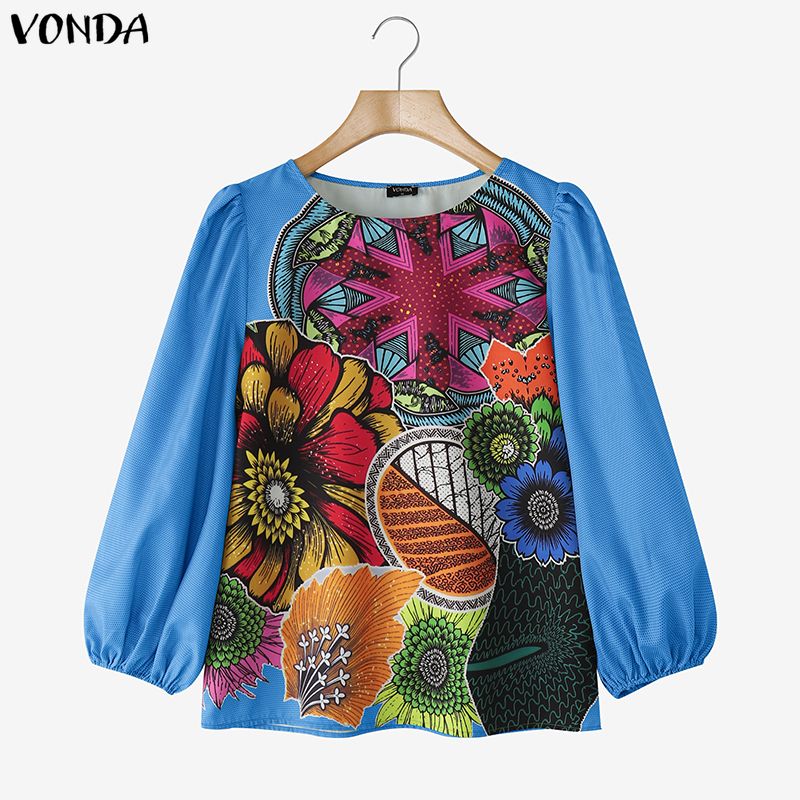 เสื้อแฟชั่นผู้หญิง VONDA ไซส์ใ - Puff Sleeve Blouse บทวิจารณ์และราคา