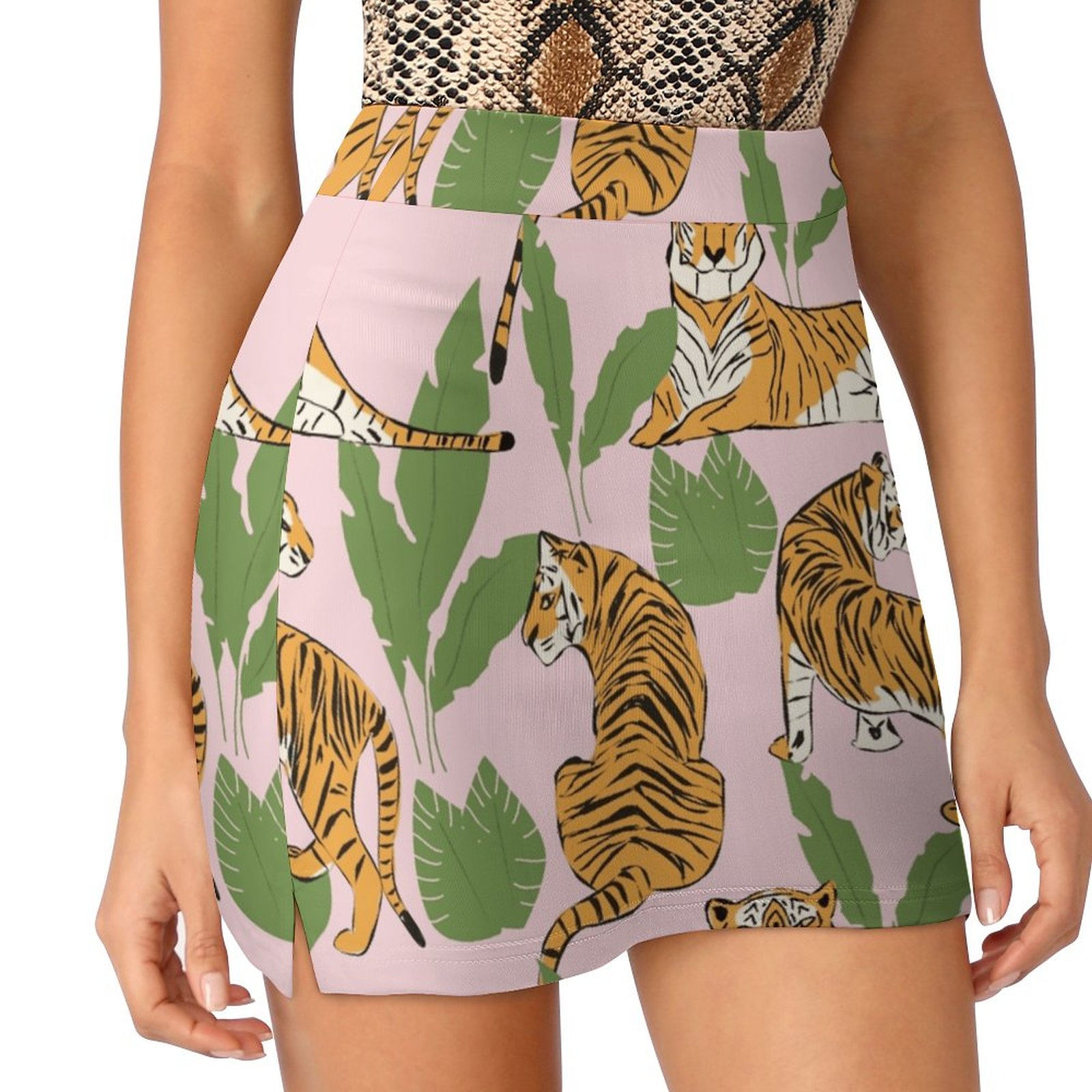 ลายเสือ 008 กระโปรงผู้หญิง กระ - Women Fashion Vector บทวิจารณ์และราคา