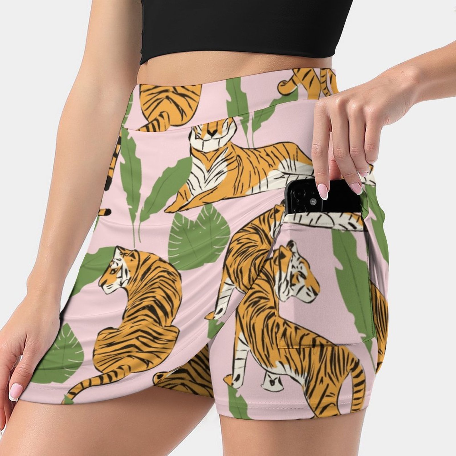 ลายเสือ 008 กระโปรงผู้หญิง กระ - Women Fashion Vector บทวิจารณ์และราคา