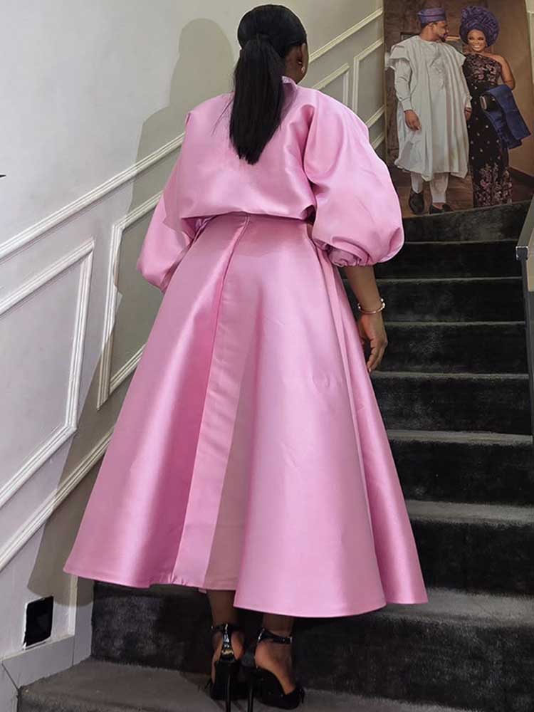 ชุดเซ็ตสองชิ้นสำหรับผู้หญิง เส - Puff Sleeve Blouse บทวิจารณ์และราคา